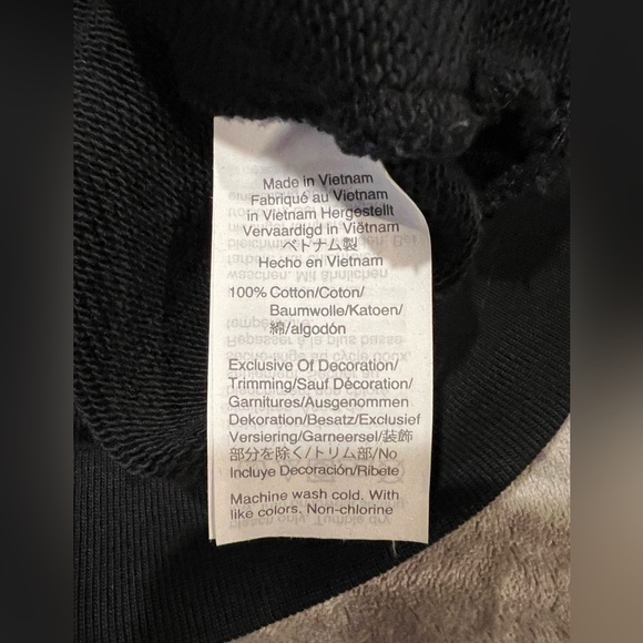 J. Crew Black Sweater With Animal Print Collar and Cuff Accent Size medium - Picture 7 of 8